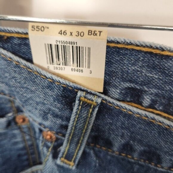 NWT Levi's 550 RELAXED‎ FIT MEN'S JEANS (BIG & TALL) Size 46x30 - Picture 7 of 10